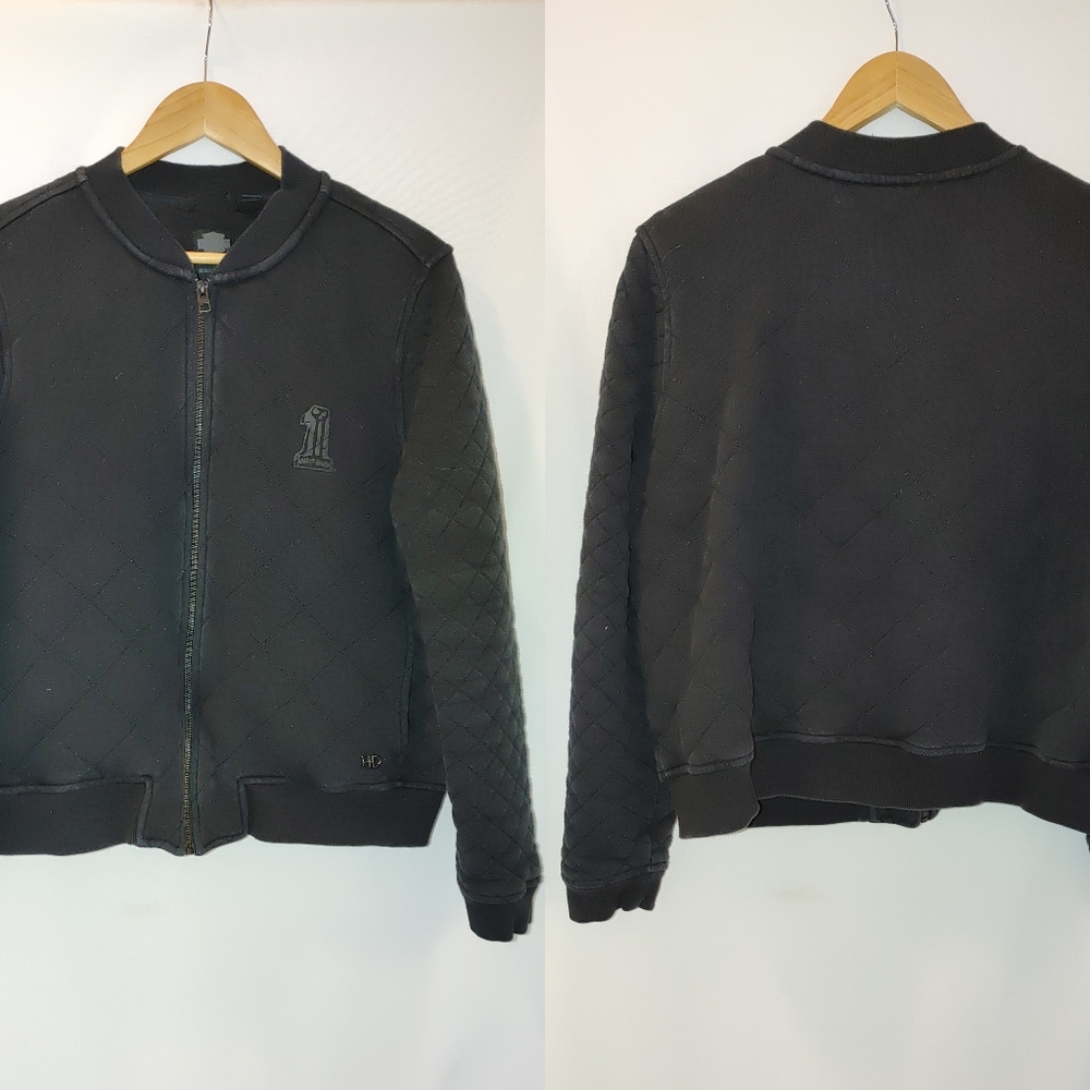 Harley-Davidson Black Label Quilted Bomber Jacket